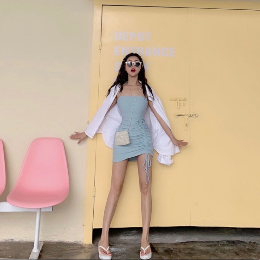 Yesstyle drawstring body on dress